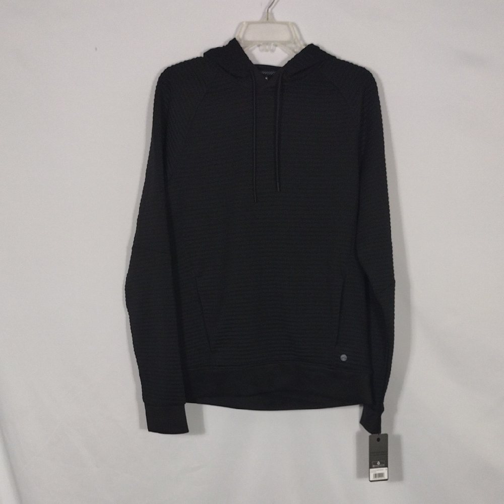 NWT Apana Black Ottoman Knot Pullover Hoodie Men's Size Small